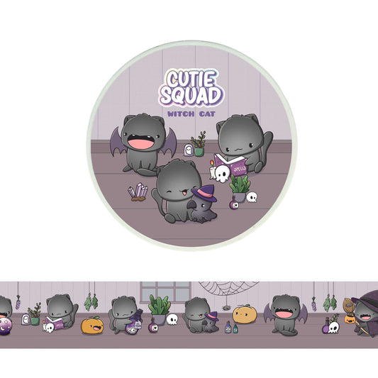 Witch Cat 2025 – Schattige Heksenkat Washi-tape 10 m