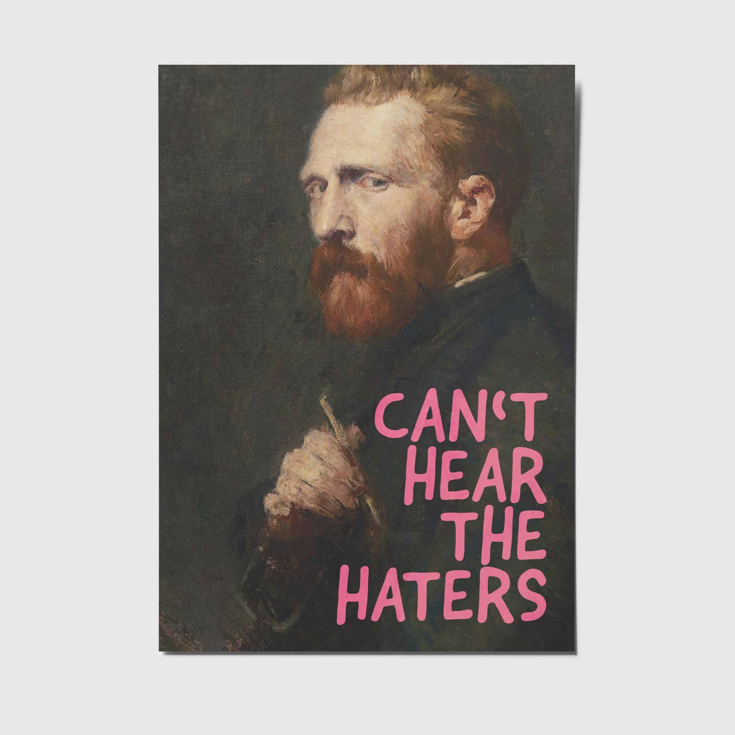 'Can't hear the haters' - Van Gogh - Ansichtkaart