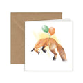 Grappige Vos - Wenskaart met envelop