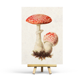 Vintage Amanita Paddenstoel - Ansichtkaart