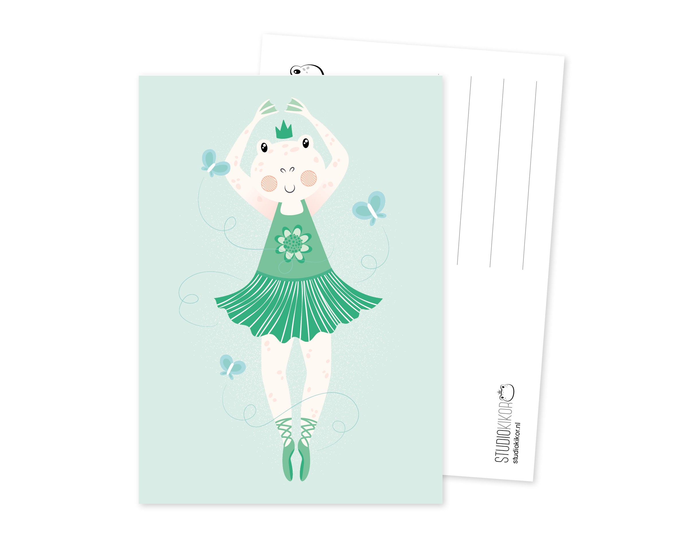 Ballerina – Kikker Ansichtkaart