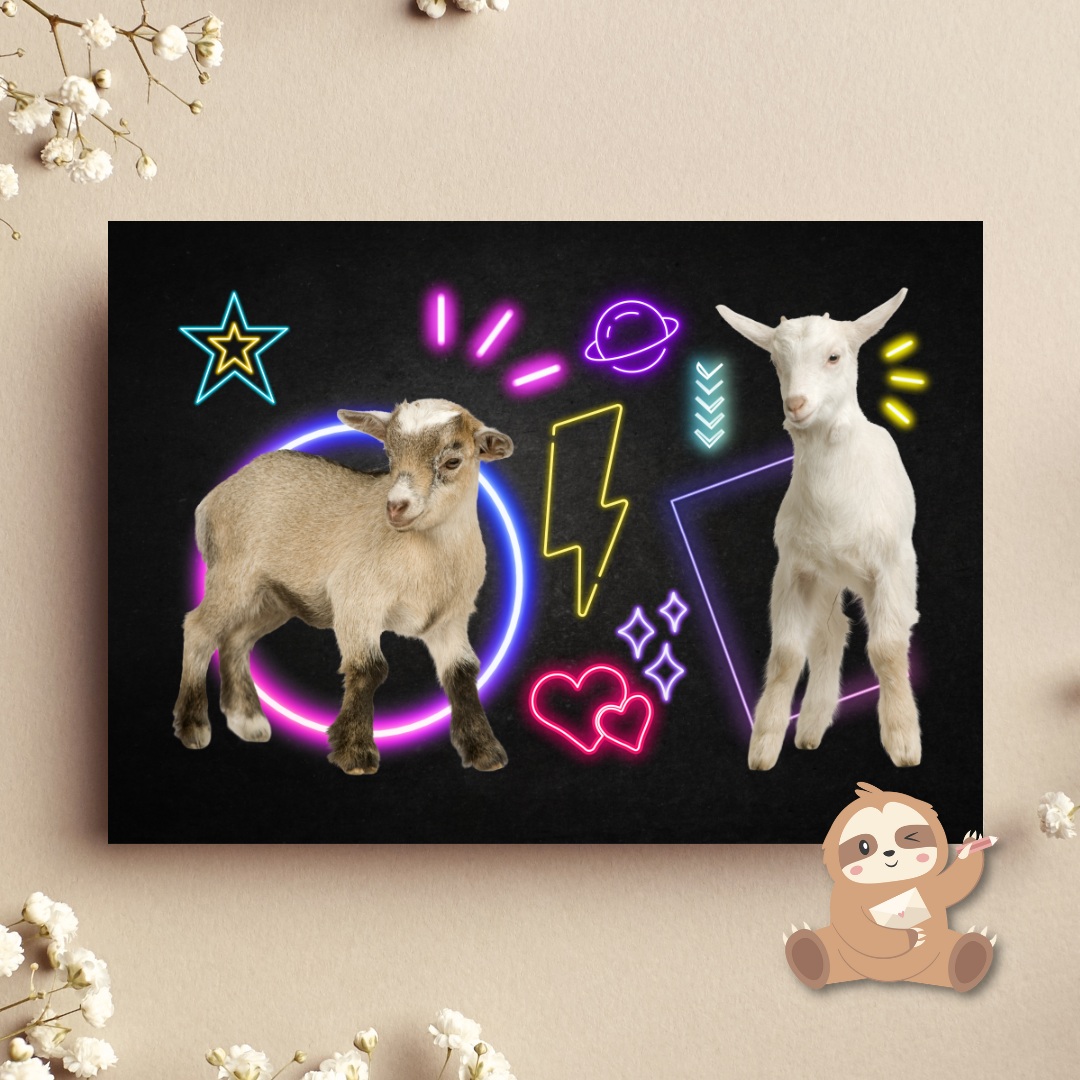 Geitjes - Ansichtkaart