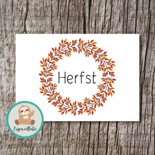 'Herfst' - Krans Ansichtkaart