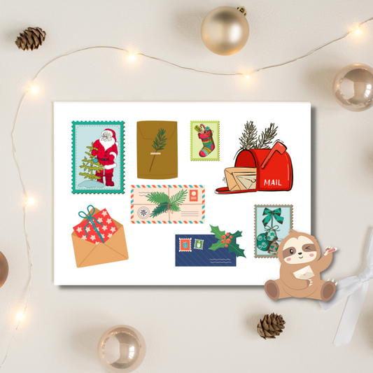 Postzegels – Kerst Ansichtkaart