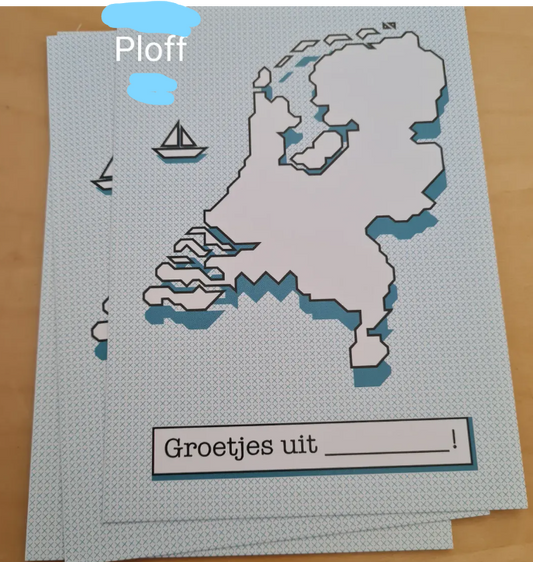 'Groetjes uit …!’ – Nederland Ansichtkaart