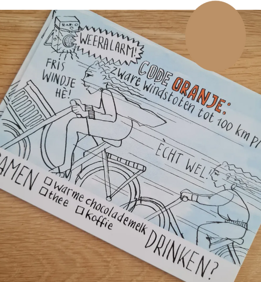 'Code oranje’ Hollands – Ansichtkaart