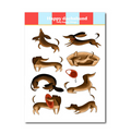 Happy Dachshund Teckel - Stickervelletje