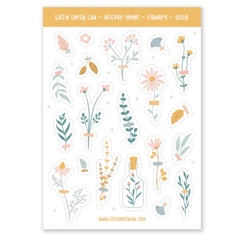 Bloemetjes - Stickervelletje