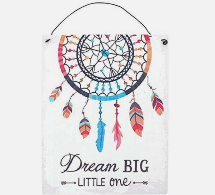 'Dream BIG little one' - Metalen Bordje