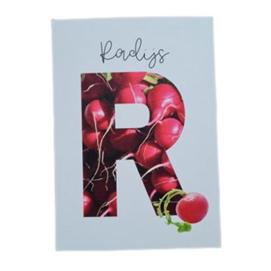 'R van Radijs’ – Letter Ansichtkaart