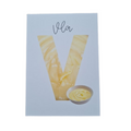 'V van Vla’ – Letter Ansichtkaart