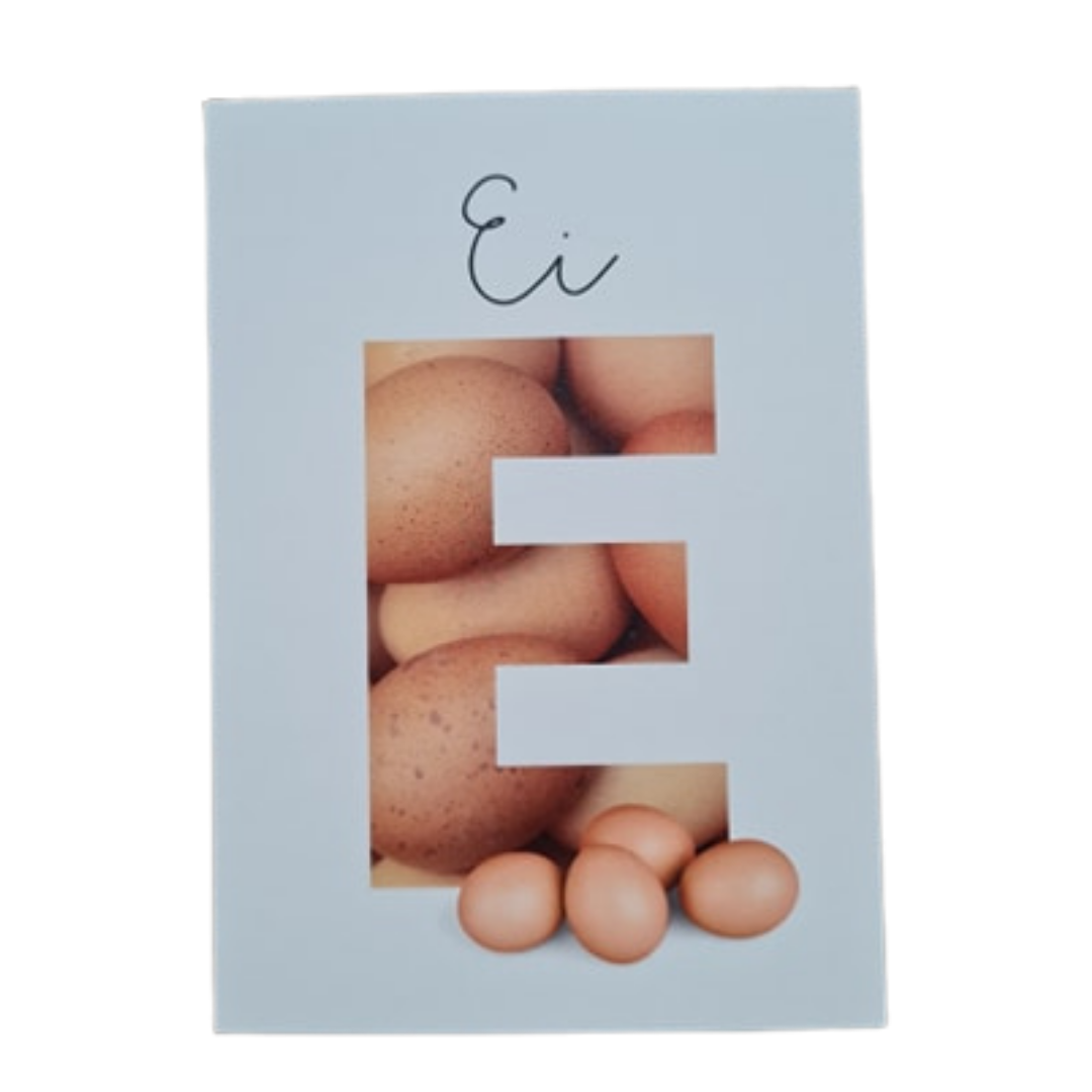 'E van Ei’ – Letter Ansichtkaart