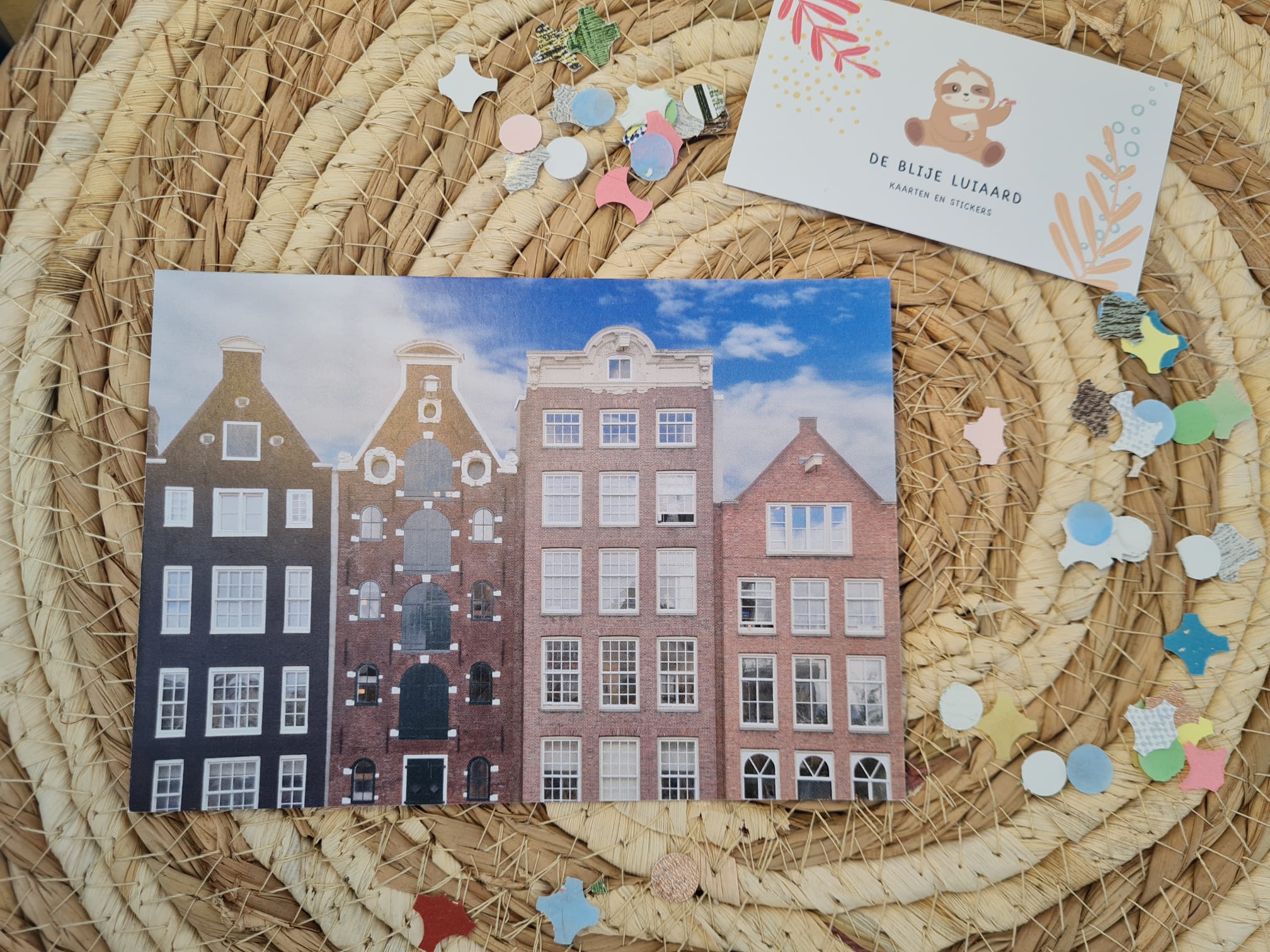 Grachtenpanden – Foto Ansichtkaart