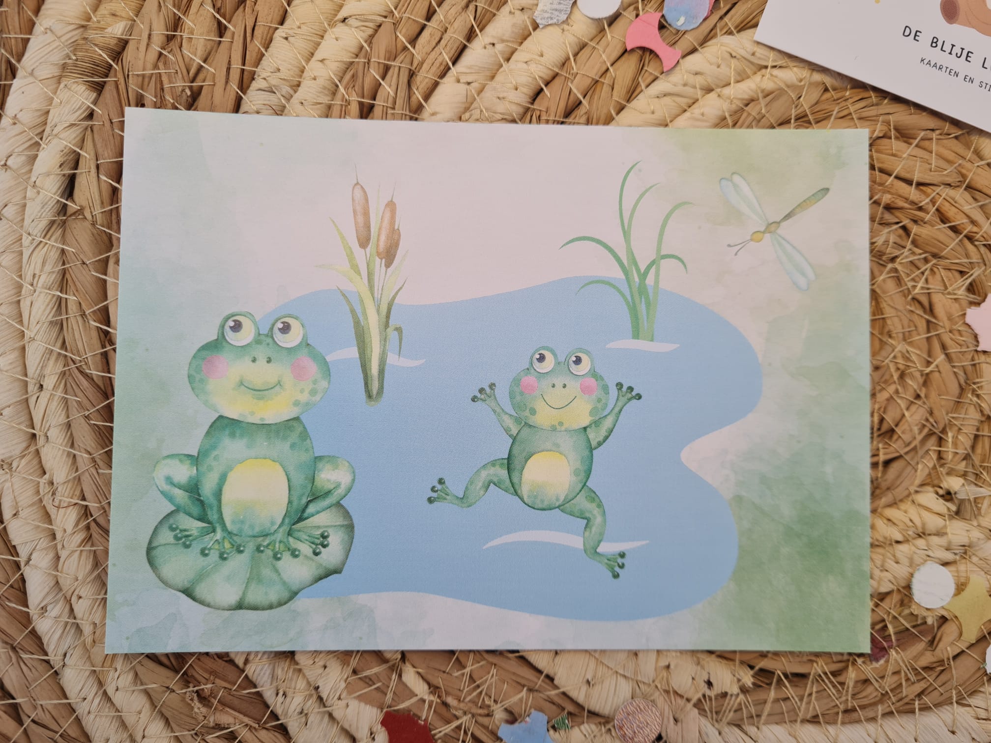 Kikkers bij de Vijver - Ansichtkaart