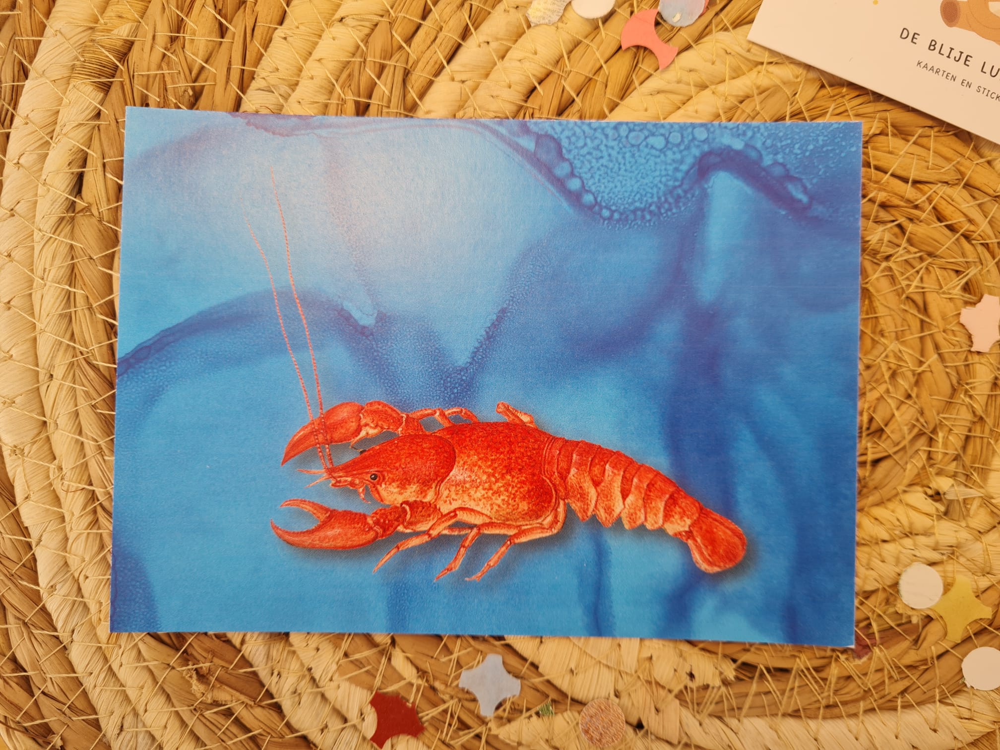 Kreeft - Illustratie Ansichtkaart