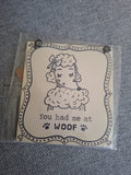'You had me at WOOF' Poedel - Metalen Bord Hanger