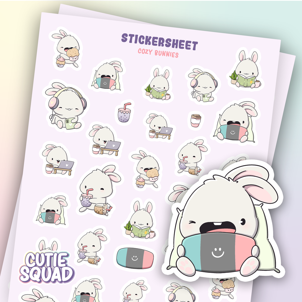 Knus Konijntje | Stickervel
