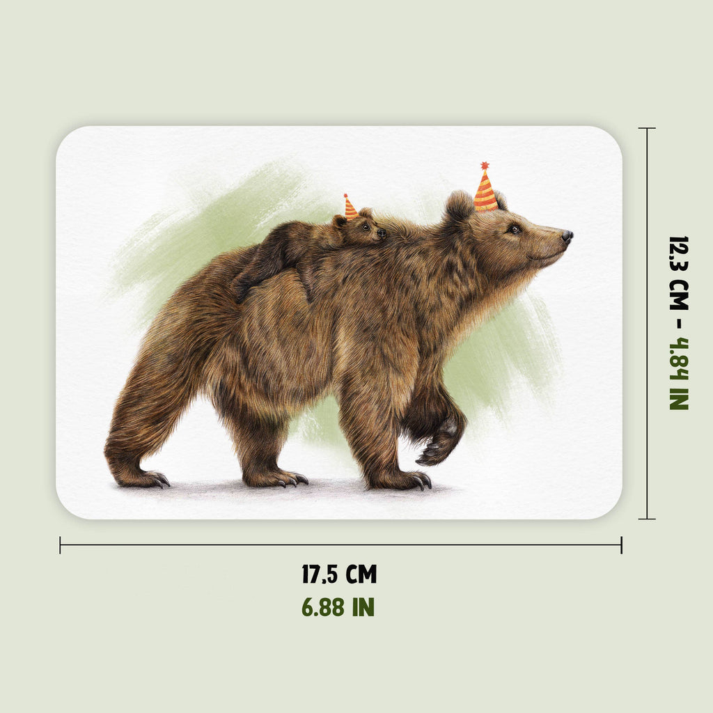 Beren Jarig - Ansichtkaart