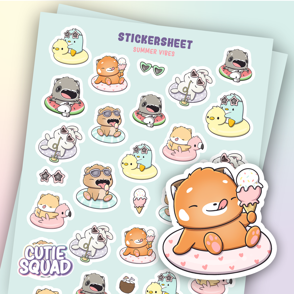 Zomerse sferen | Stickervel