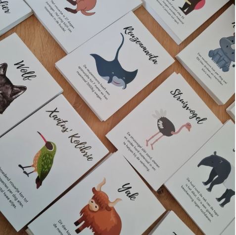 Alfabet Dierenfeitjes - Set van 26 Ansichtkaarten