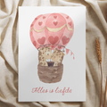 'Alles is liefde' - Giraffen Luchtballon Ansichtkaart