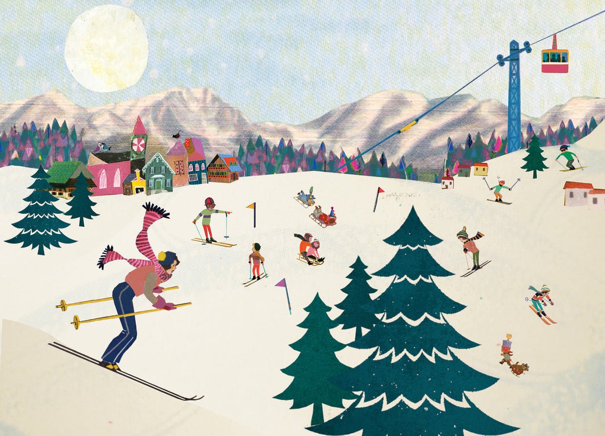 Ski – Wintersport Ansichtkaart