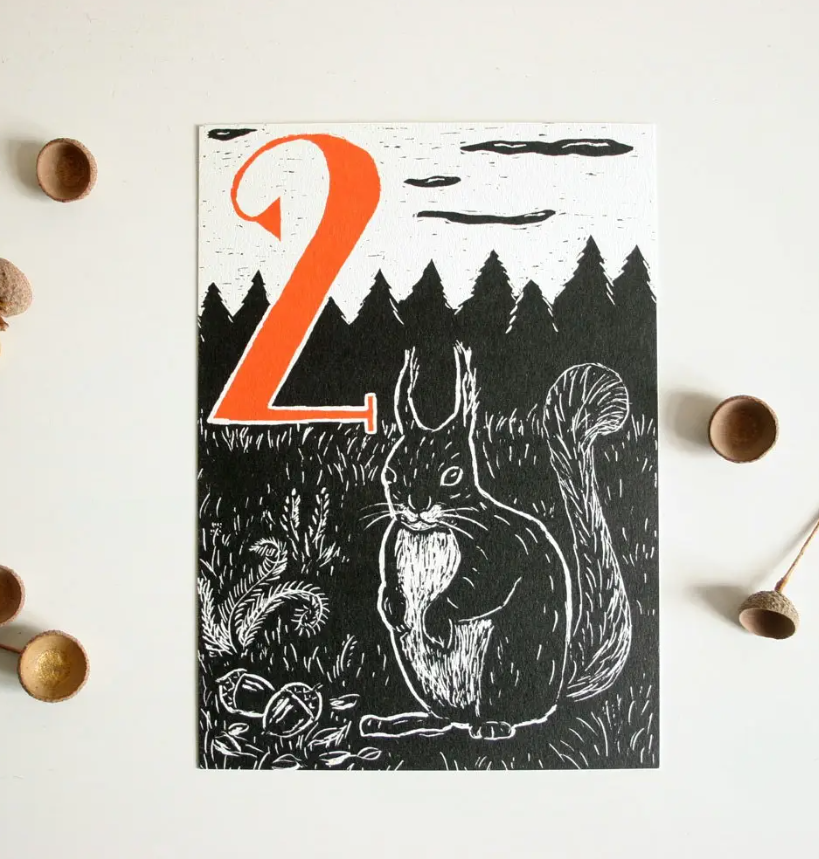 Eekhoorn ‘Twee’ – Ansichtkaart