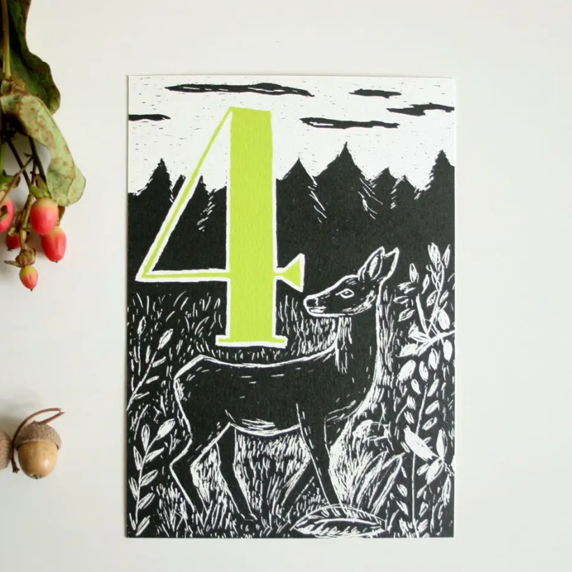 Hertje ‘Vier’ – Ansichtkaart