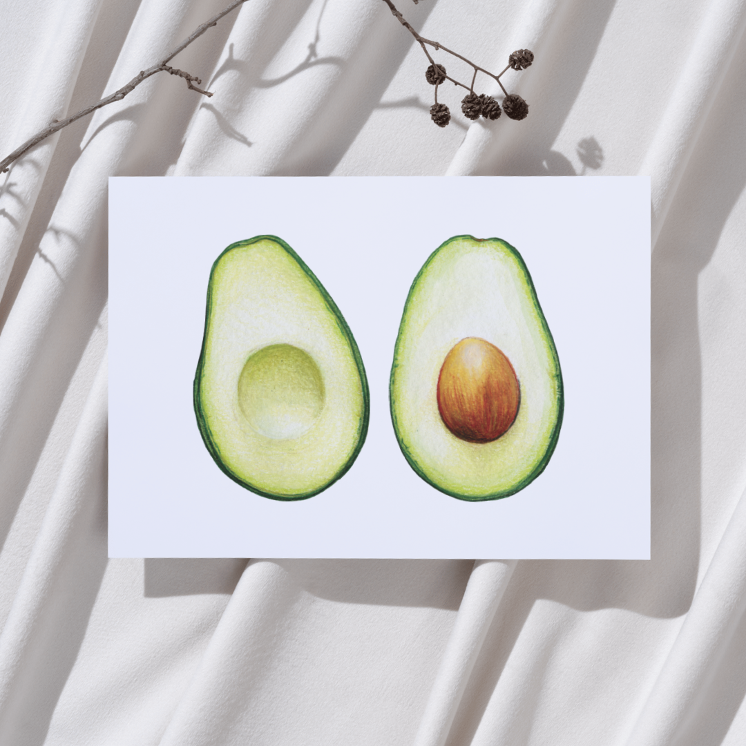 Avocado - Eten Ansichtkaart