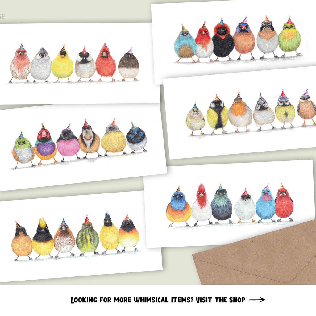 Bosdieren en Vogels - Wenskaart met envelop