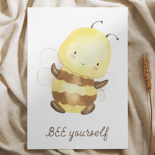 'BEE yourself' - Bijtje Ansichtkaart