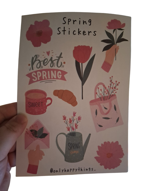 'Best spring' - Lente Stickervel