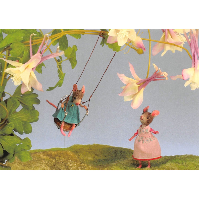 Muisjes – Schommelen Ansichtkaart