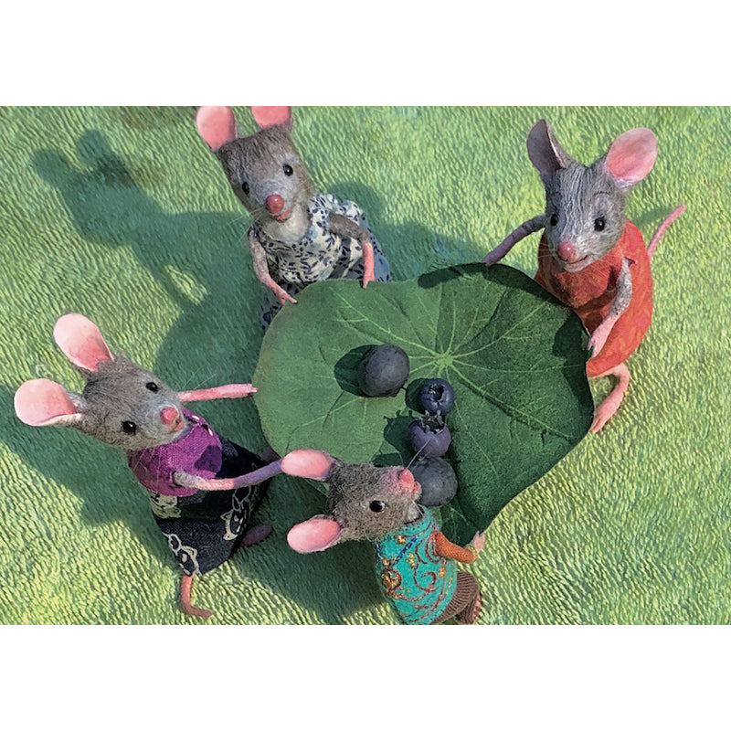 Muisjes Spelen – Blad Ansichtkaart