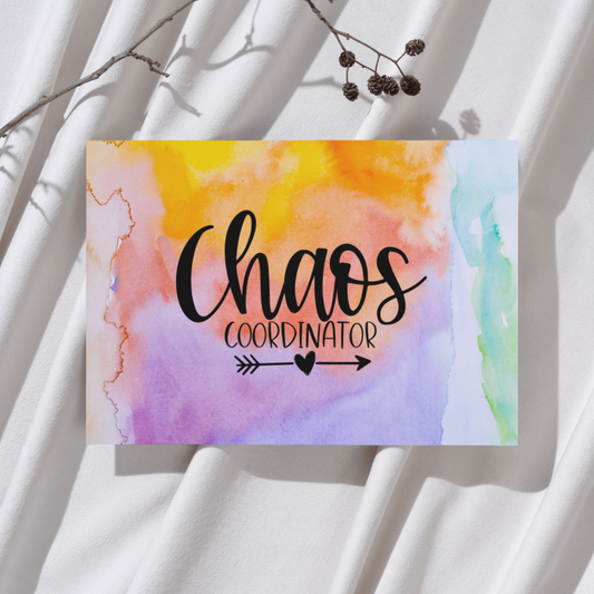 'Chaos coordinator' - Ouderschap Ansichtkaart