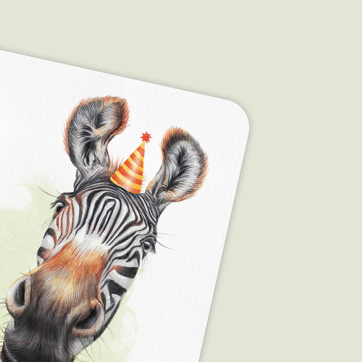 Zebra Jarig - Ansichtkaart
