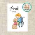 'Friends forever' - Hulphond Ansichtkaart