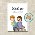 'Thank you for being my friend' - Ansichtkaart