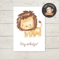 'Hey schatje!’ – Leeuw Ansichtkaart