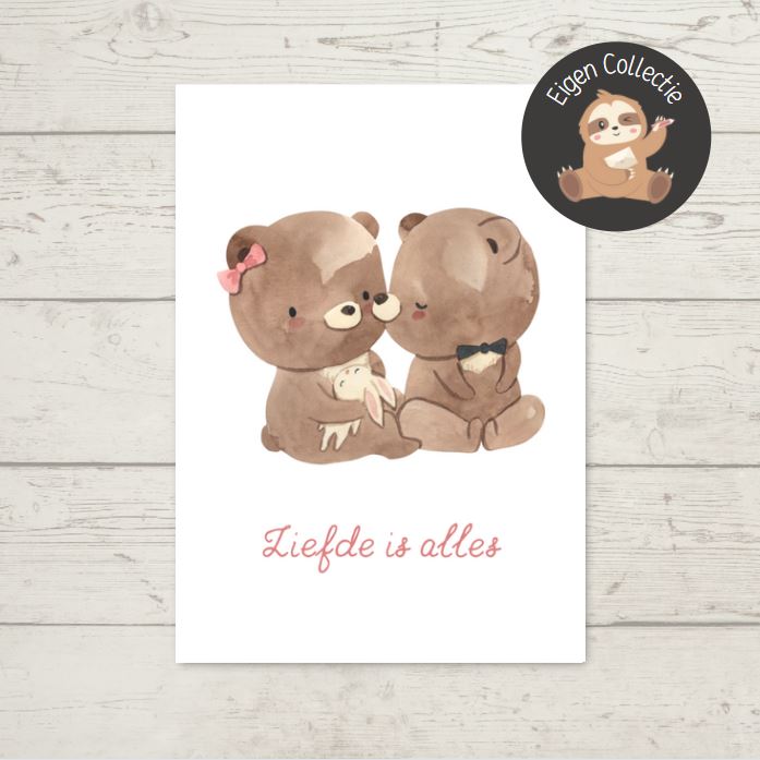 'Liefde is alles’ – Beertjes Ansichtkaart