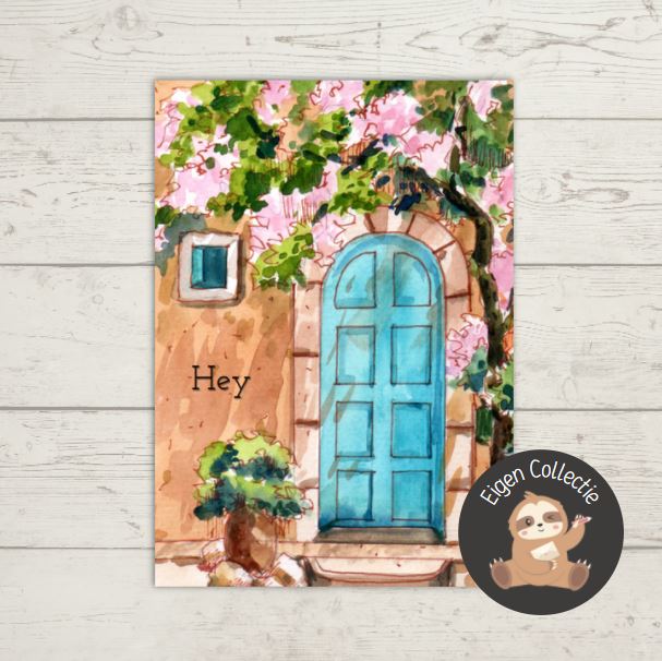 'Hey’ – Deur Ansichtkaart