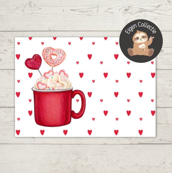 Mok Liefde – Ansichtkaart