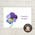 'Lang leve de lente’ – Viooltje Ansichtkaart