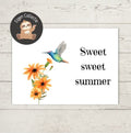 'Sweet sweet summer’ – Kolibri Ansichtkaart
