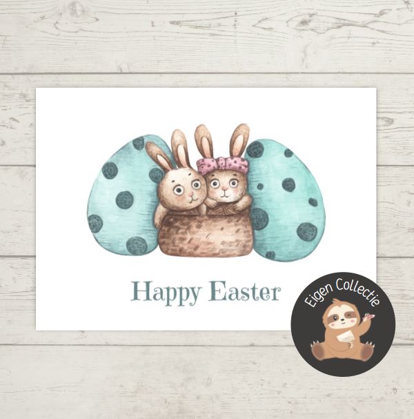 'Happy Easter’ – Pasen Ansichtkaart