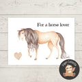 'For a horse lover' - Paard Ansichtkaart