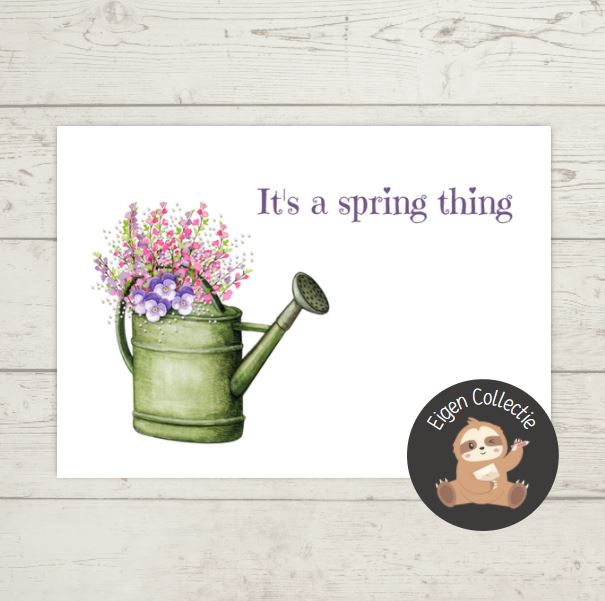 'It’s a spring thing’ – Gieter Lente Ansichtkaart