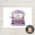 'Liefs’ Lavendel Typemachine – Ansichtkaart
