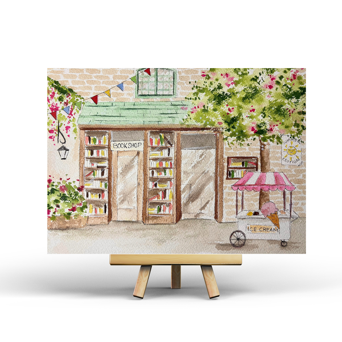 Zomerboekwinkel - Ansichtkaart