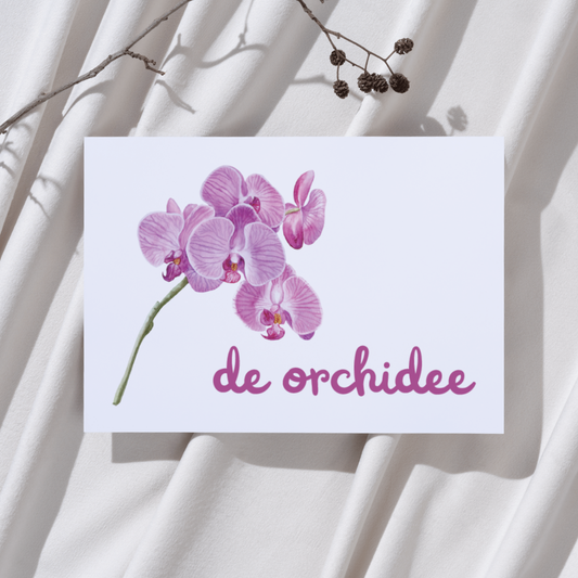 'De orchidee' - Ansichtkaart